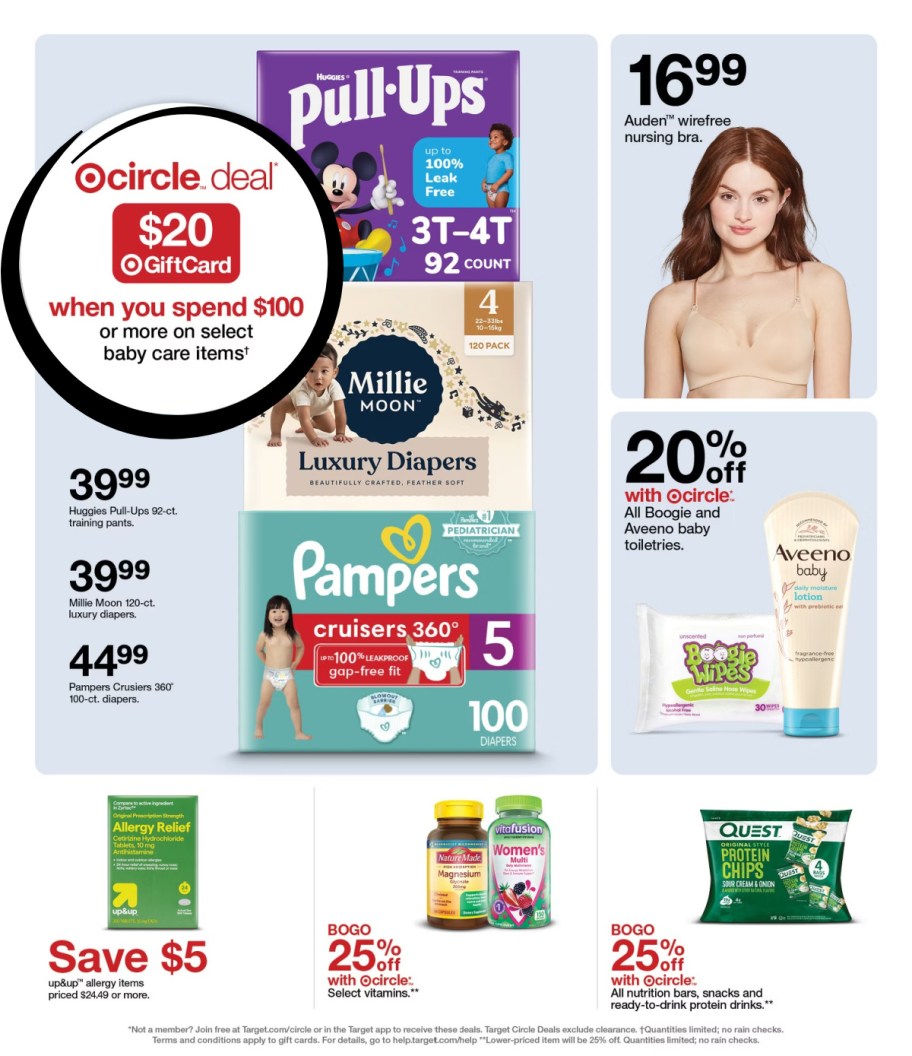 page from Target ad