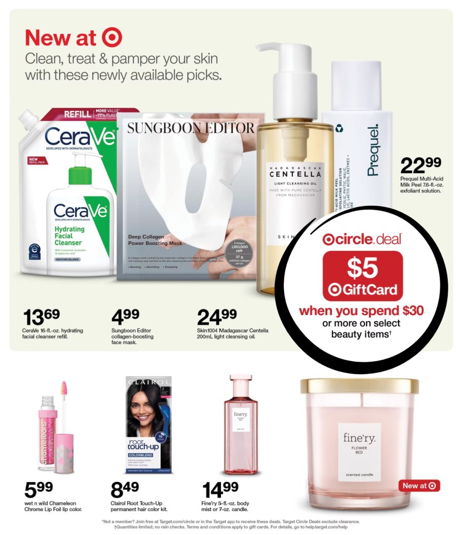 page from Target ad