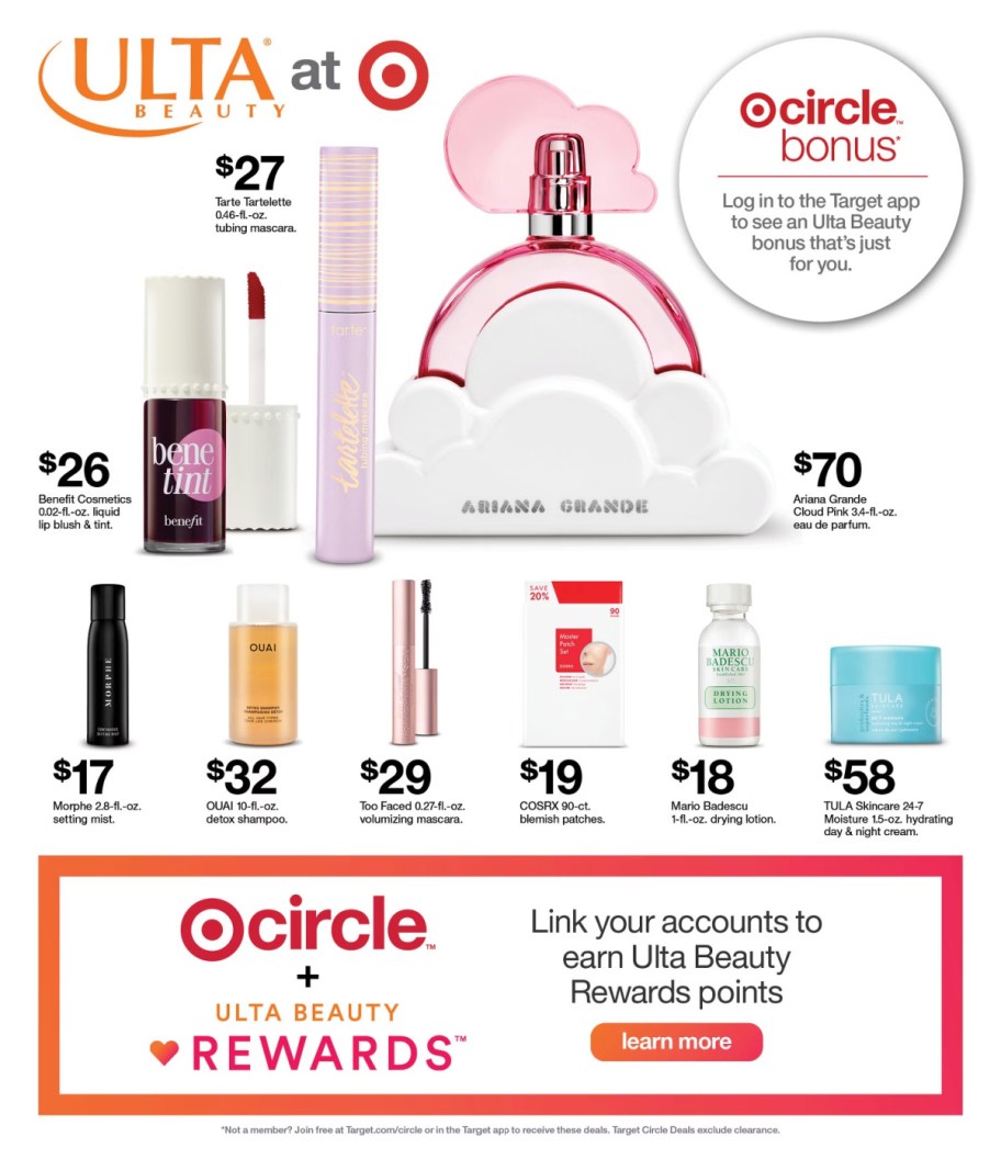 page from Target ad