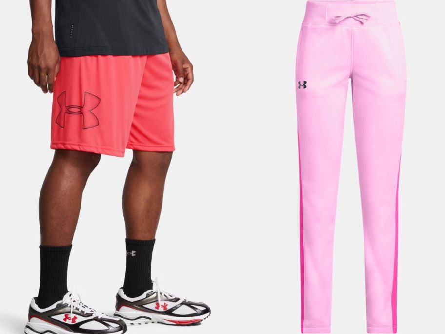 Stock image of the men's wear league under the armor shorts