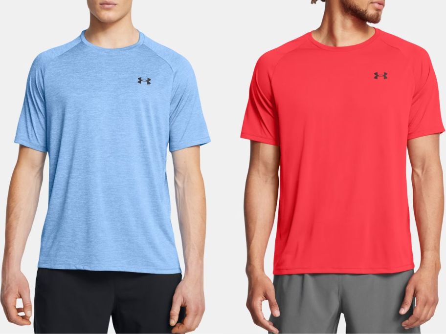 Under Armour Men 'S UA TECH 2.0 The stock image of two men wearing a short sleeve tee