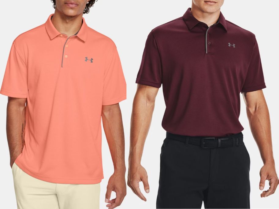 Under Armour Men's Stock Image wearing a UA TECH polo