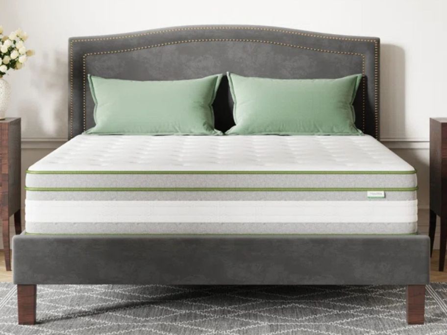 Alwyn Home 12" Medium Gel Memory Foam Hybrid Mattress