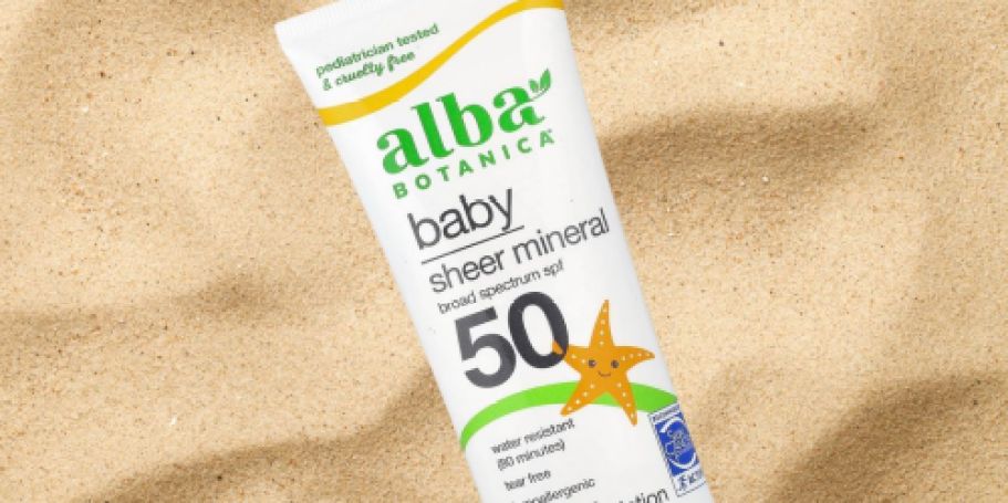 Alba Botanica Baby Sunscreen Just $4.68 Shipped on Amazon (Regularly $15)