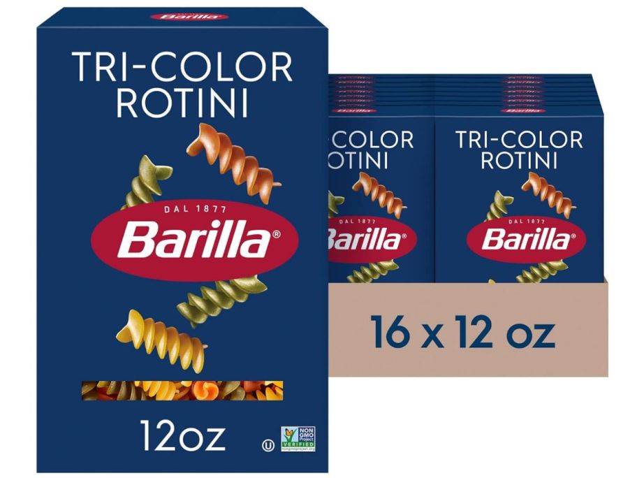 Barilla Tri-Color Rotini Pasta 12oz 16-Pack