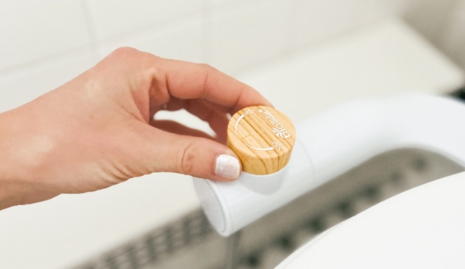 hand turning knob on biobidet