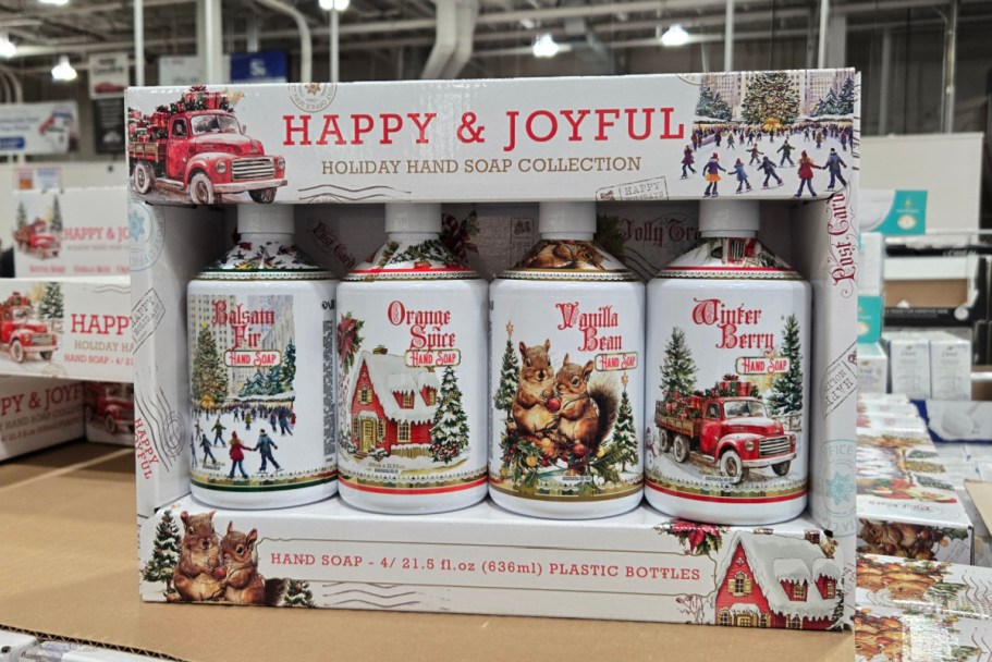 Run to Costco! Holiday Hand Soap 4-Packs Only $9.99 (In-Store Only!)