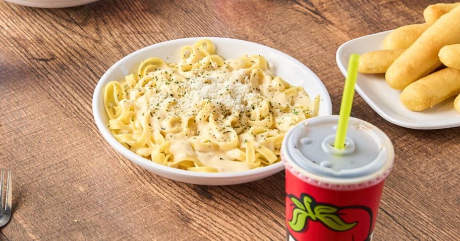 GO! FREE Fettuccine Alfredo w/ Any Purchase at Fazoli’s