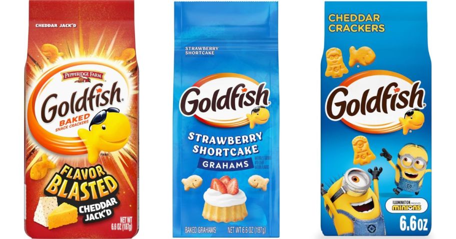 goldfish cracker bag stock images