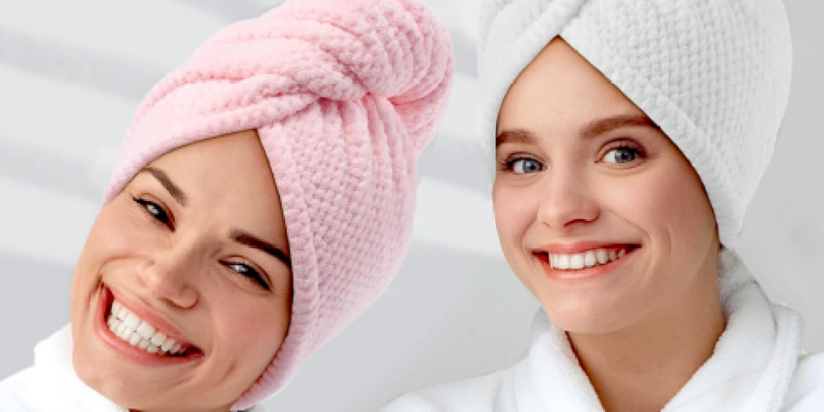 Microfiber Hair Towels 2-Pack Just $4.74 on Amazon (Reg. $10)