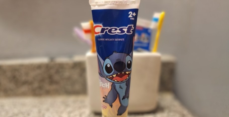 THREE Crest Kids Disney Stitch Toothpaste Just $2.71 After Walmart Cash Back