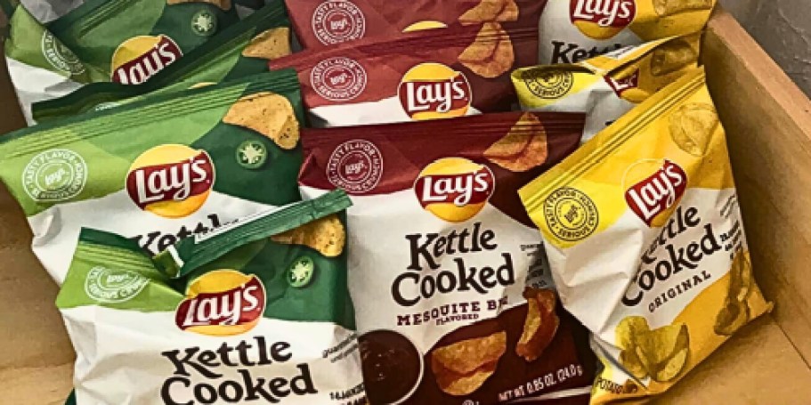 Lay’s Kettle Cooked Chips 40-Count Variety Pack Just $16.81 Shipped on Amazon