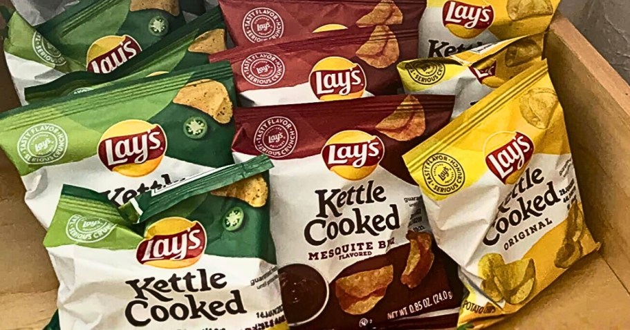Lay’s Kettle Cooked Chips 40-Count Variety Pack Just $16.81 Shipped on Amazon