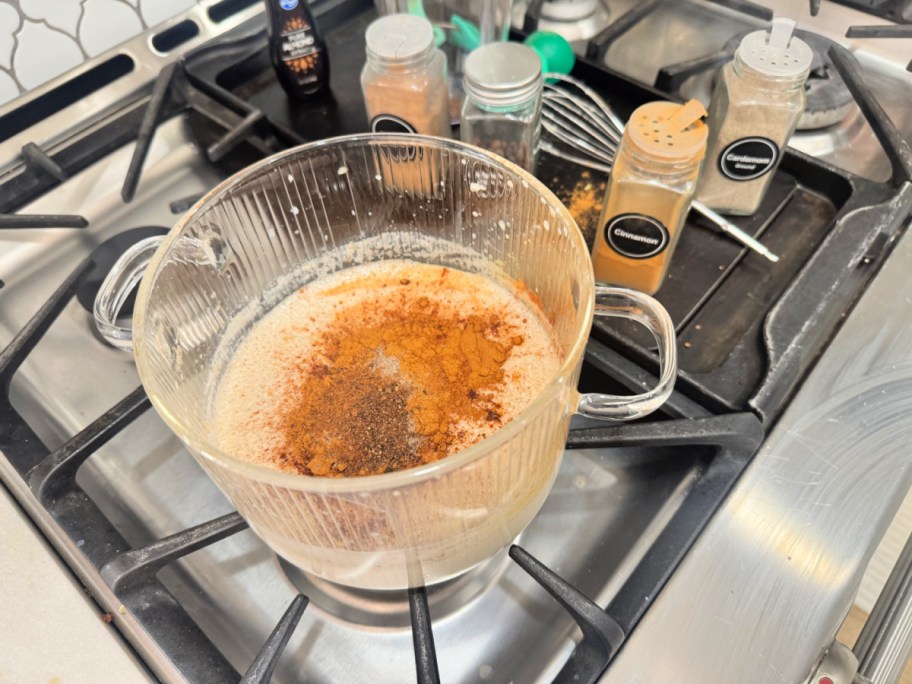 making chai coffee creamer (1)