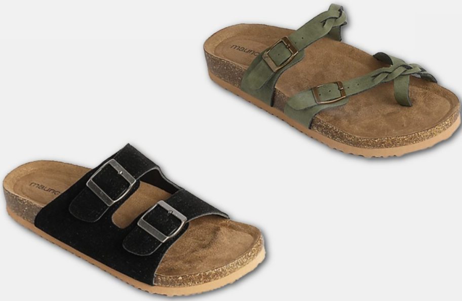 Stock images of two maurices footbed sandals