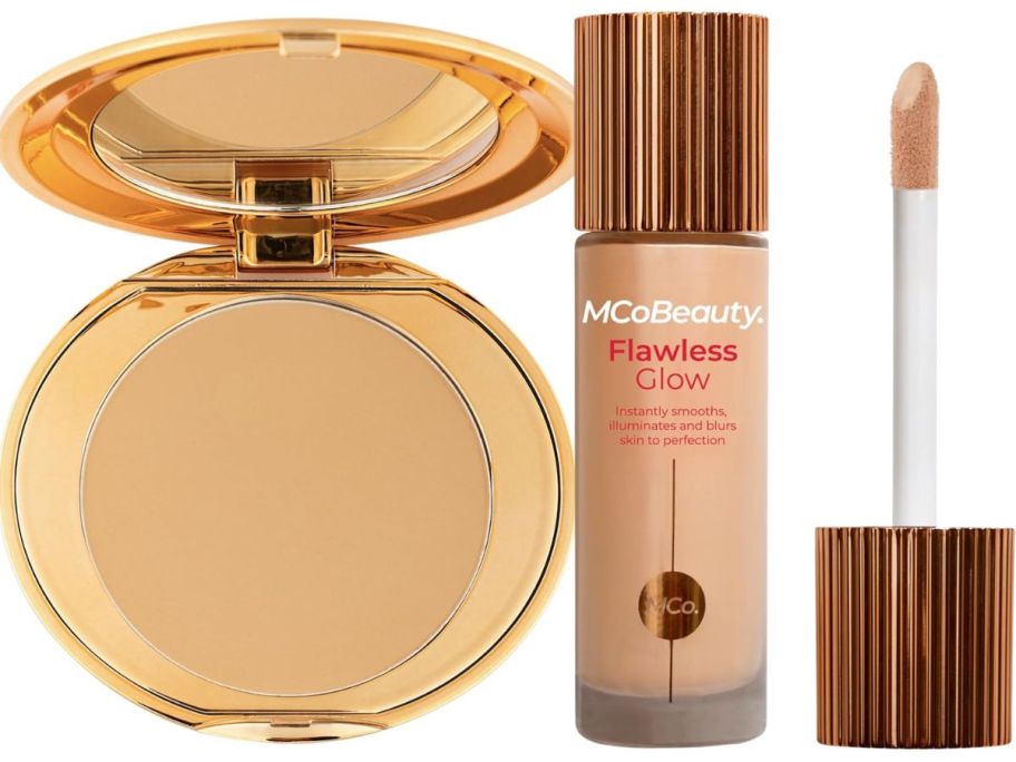 MCoBeauty Miracle Flawless Pressed Powder and Flawless Glow Luminous Skin Filter