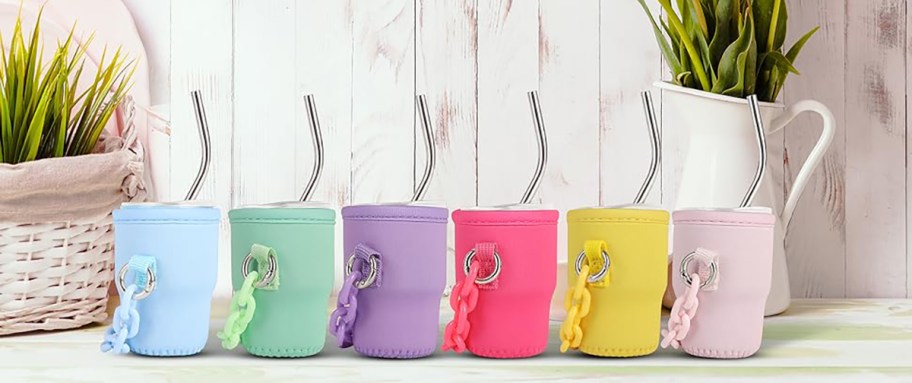 mini tumblers with sleeves