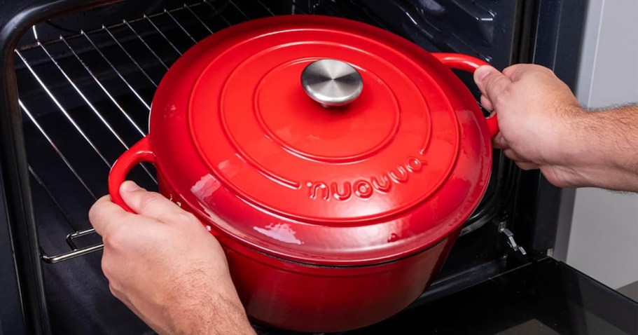 Cast Iron Dutch Oven Only $34.99 Shipped on Amazon (Budget-Friendly Le Creuset Alternative)