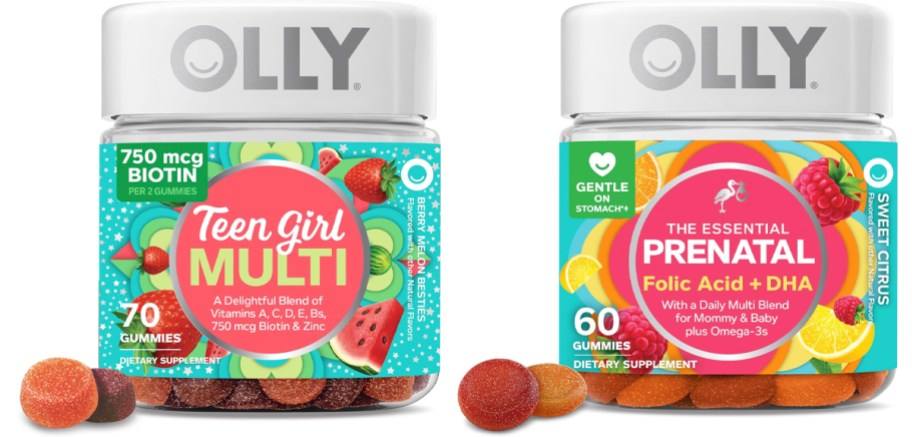 olly teen girl multi and prenatal vitamins