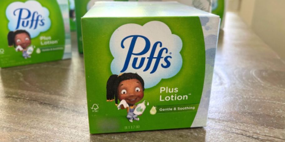 Puffs Plus Lotion Tissue Box 4-Pack Only $4 Shipped on Amazon
