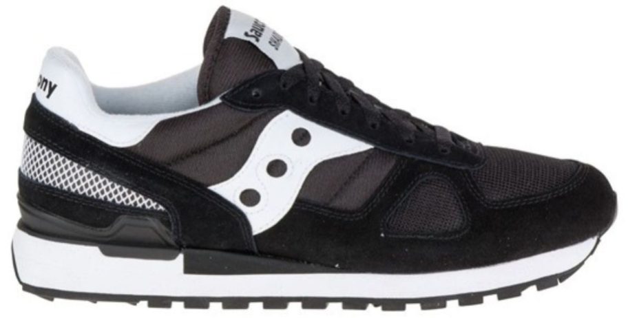 black and white Saucony Shadow Original Unisex Shoe