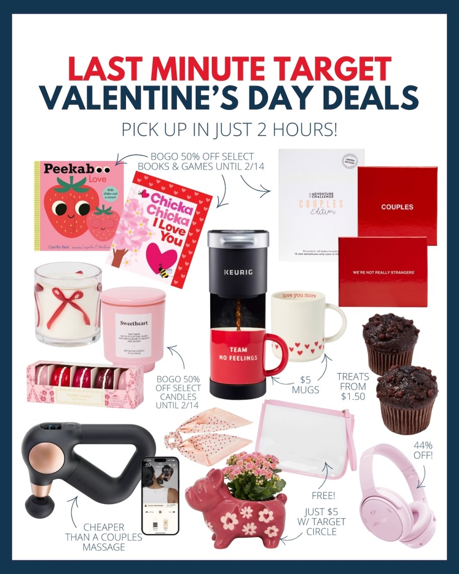 last minute target valentine's day deals collage graphic