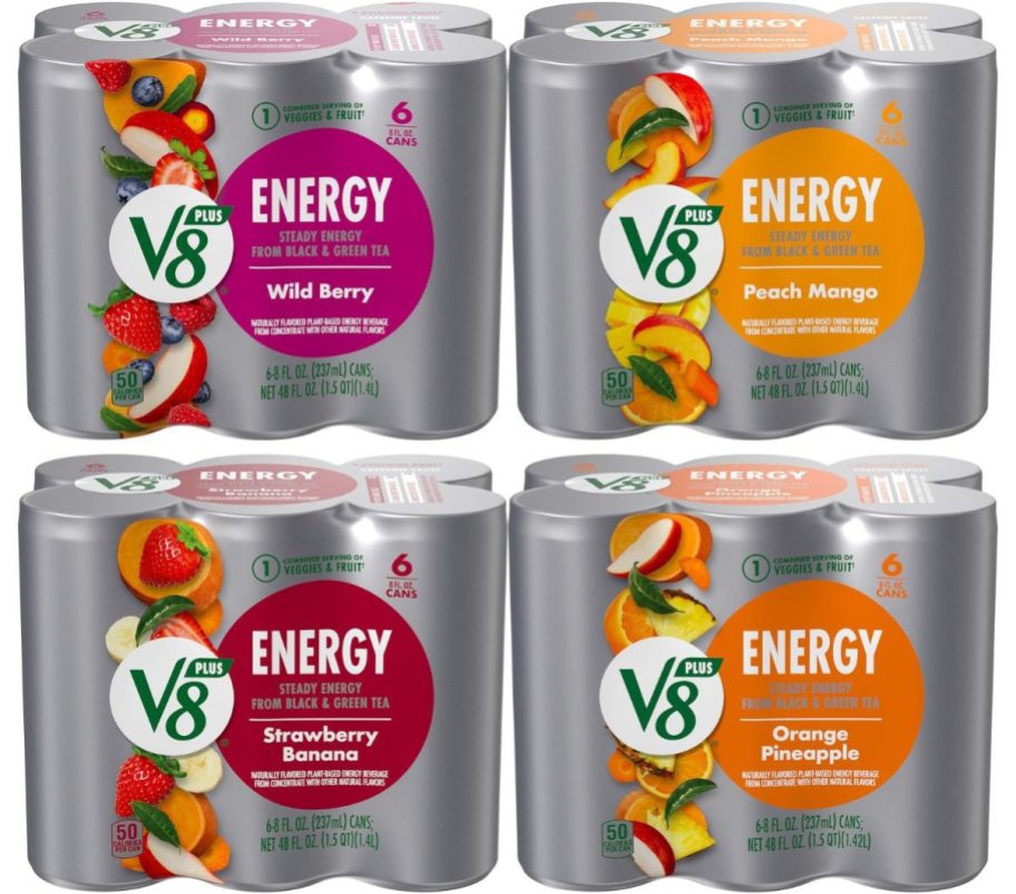 v8 energy drink 6-Packs in 4 flavors