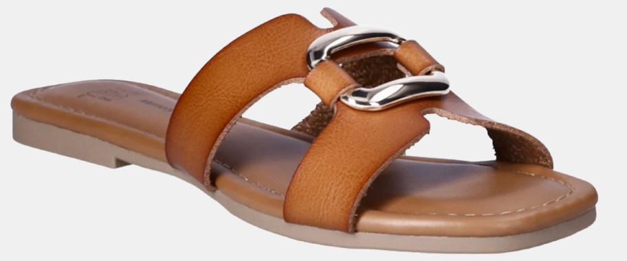 h band sandals with metal