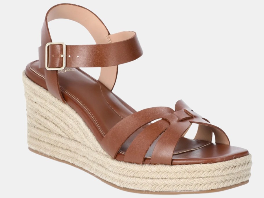 brown wedge sandals