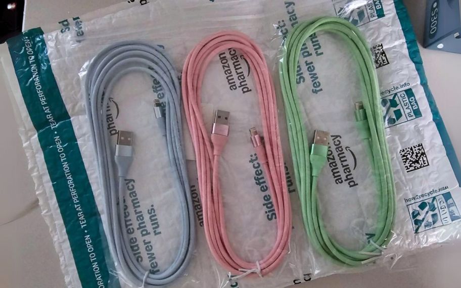 a 3 pack of lightening charging cables for iPhone