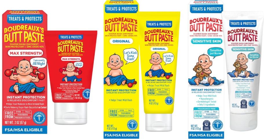Boudreaux's Butt Paste Diaper Rash Creams