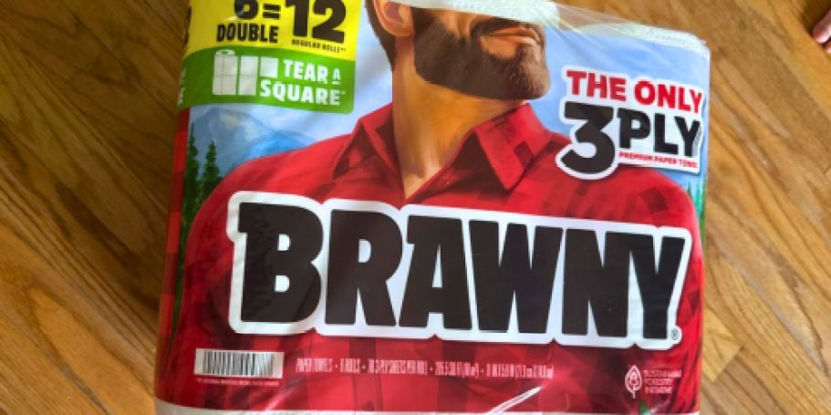 Brawny Paper Towels 6-Count Double Rolls Just $10 Shipped on Amazon (Reg. $29)