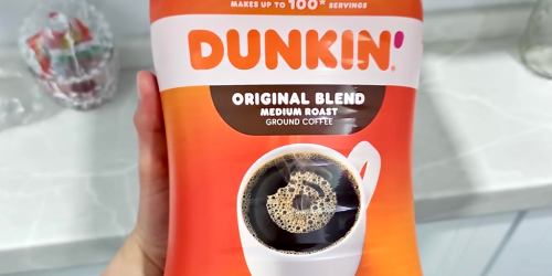 TWO Dunkin’ 30oz Ground Coffee Canisters Only $21.58 Shipped on Amazon (Just $10.79 Each)