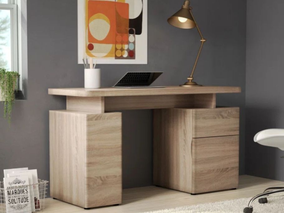 East Urban Home Cuuba Writing Desk in office