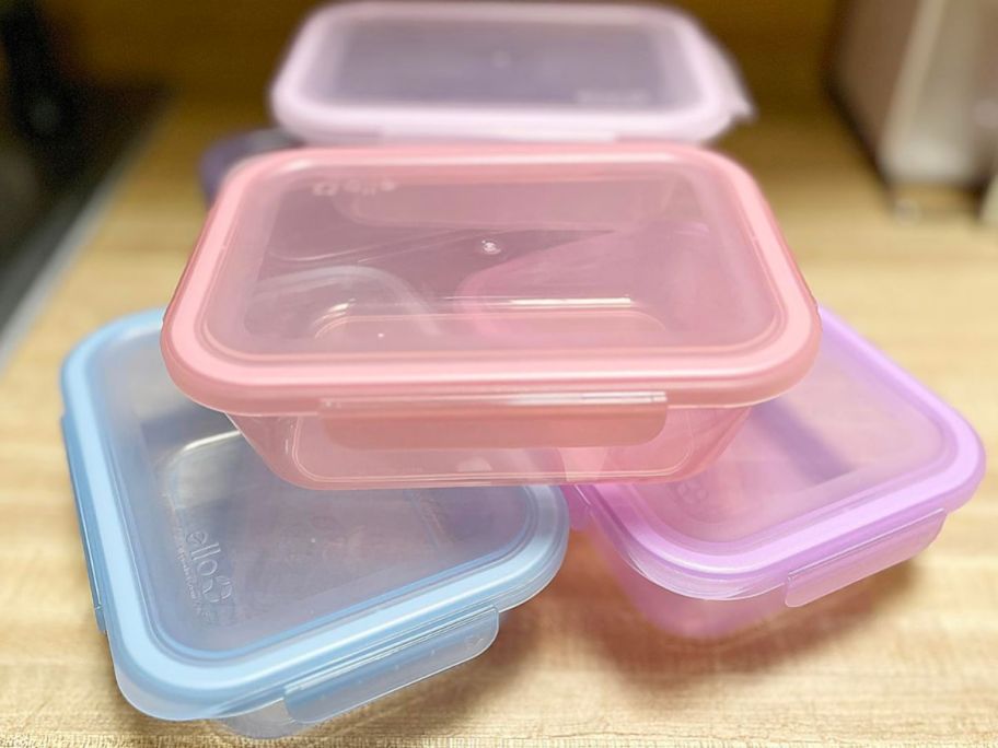 5 Ello Plastic Nesting Food Storage Containers