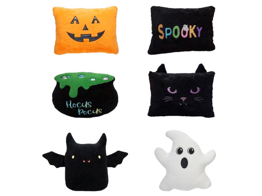 six different design Festive Halloween Throw Pillow