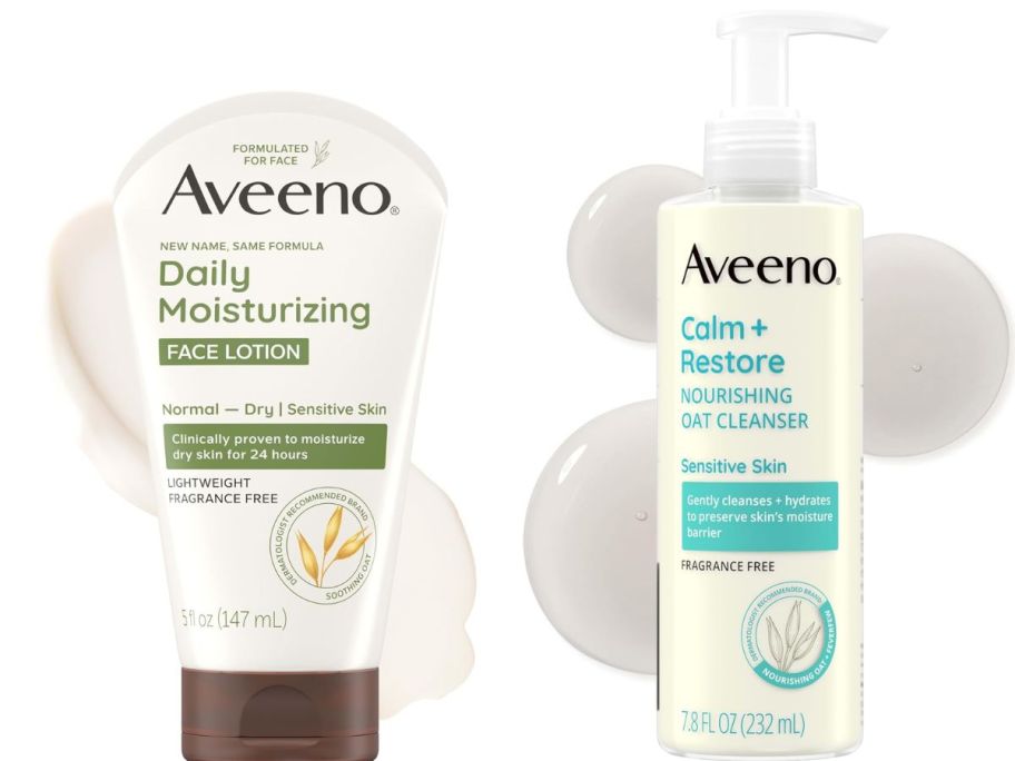 Aveeno Face Lotion & Face Wash