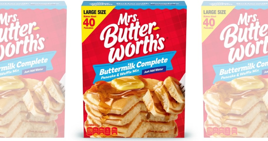 Mrs. Butterworth’s Pancake & Waffle Mix Just $2 Shipped on Amazon (Makes 40 Pancakes)