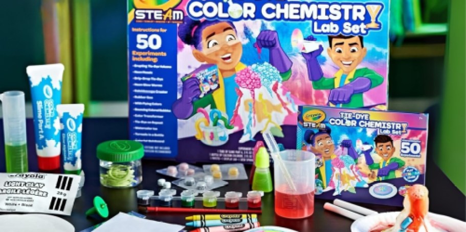Crayola Tie-Dye Color Chemistry Set Just $8 on Walmart (Regularly $26)