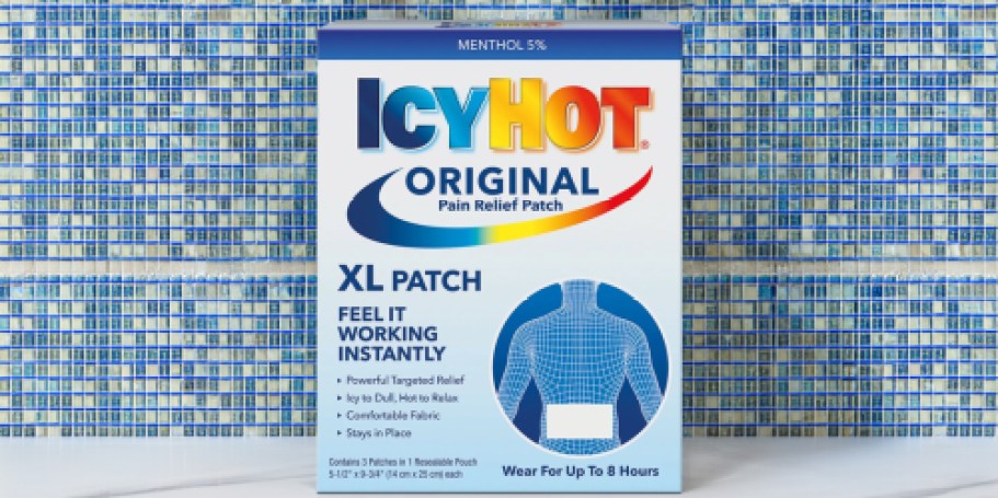 Icy Hot Pain Relief XL Patch 3-Pack Only $2.73 Shipped on Amazon (Reg. $8)