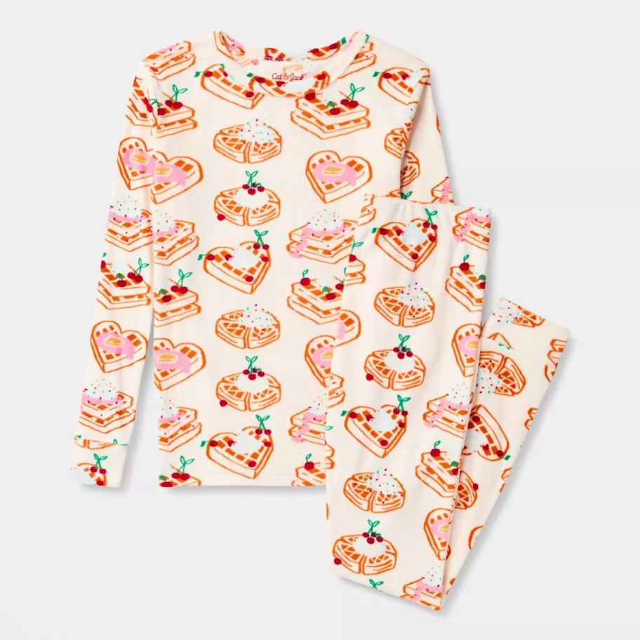 set of waffle pajamas stock photo