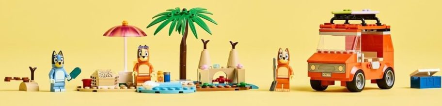 LEGO Bluey’s Beach & Family Car Trip building set