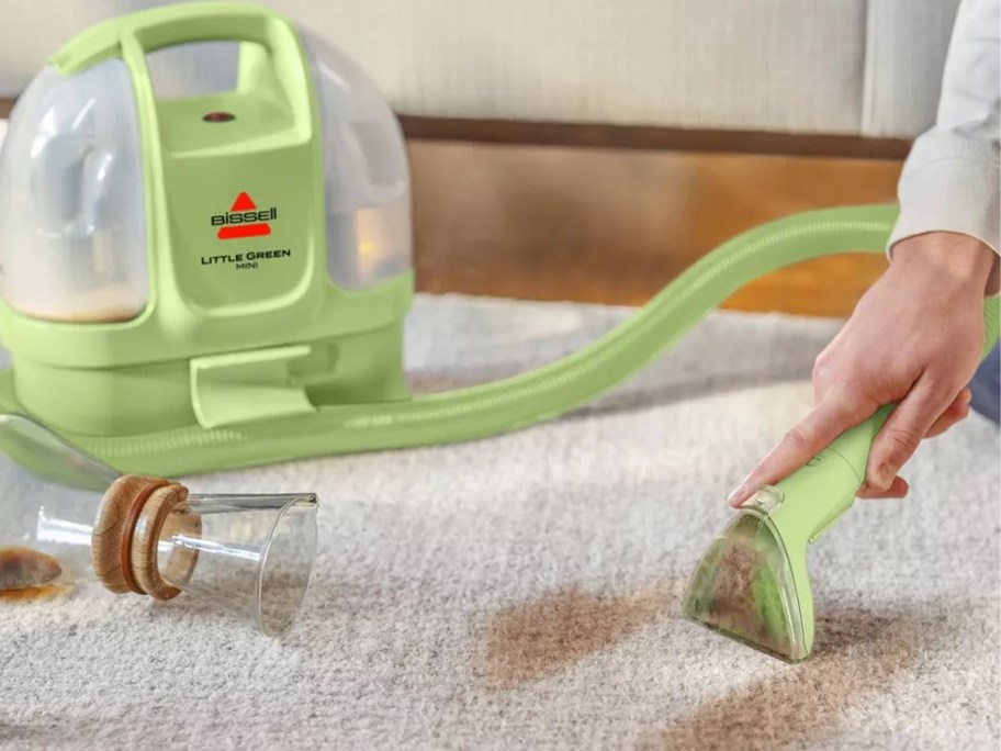 Little Green Mini used to clean carpets
