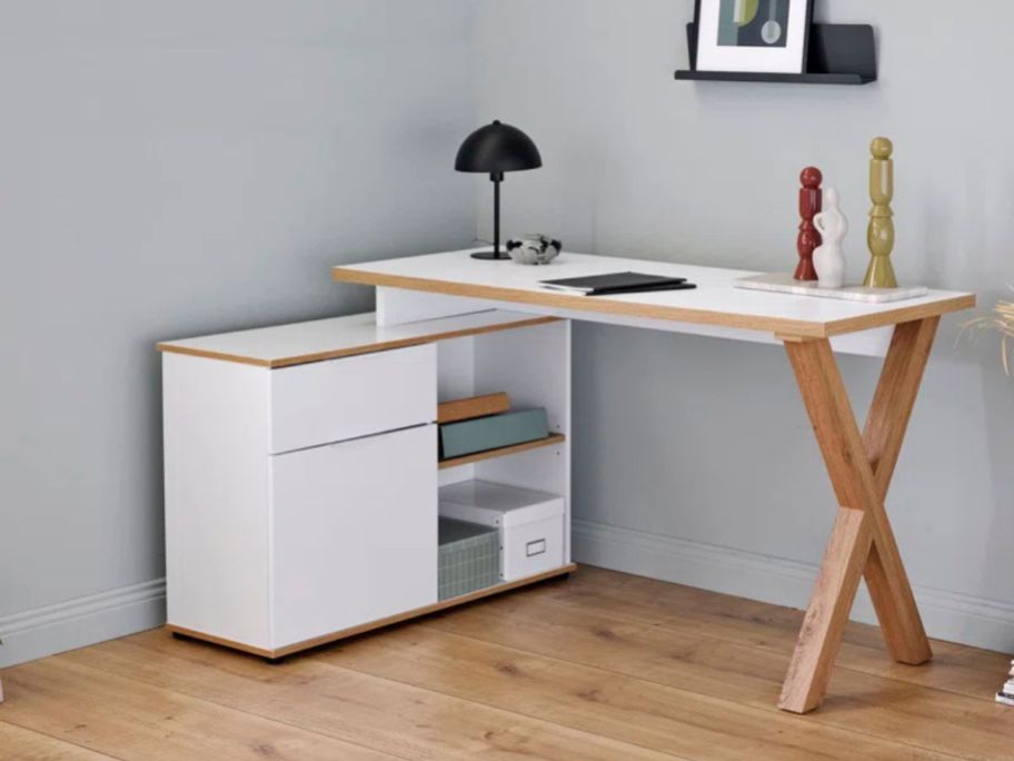 Loon Peak Glorious L-Shaped Writing Desk in office