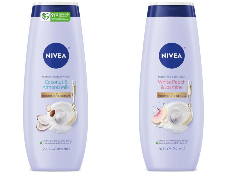 Stock images of two Nivea Body Wash
