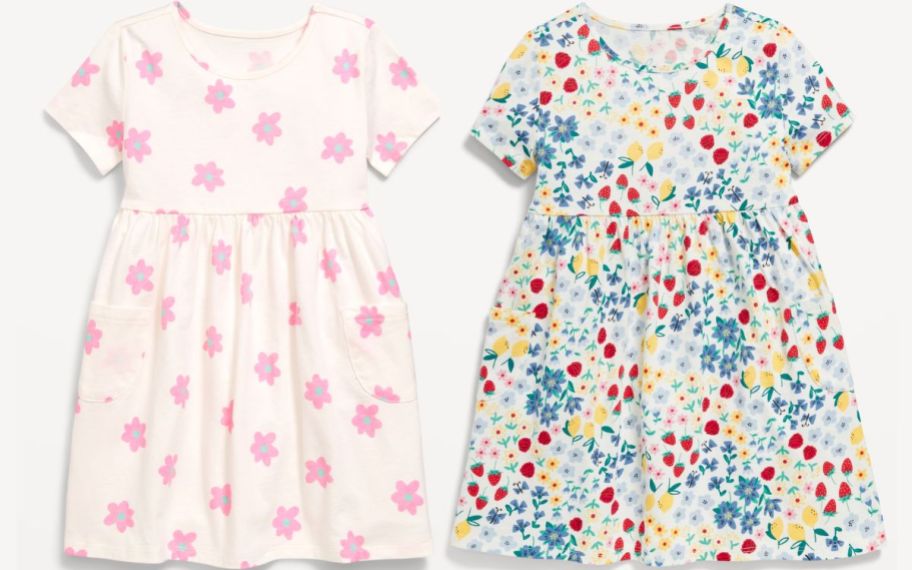 two toddler girls dresses