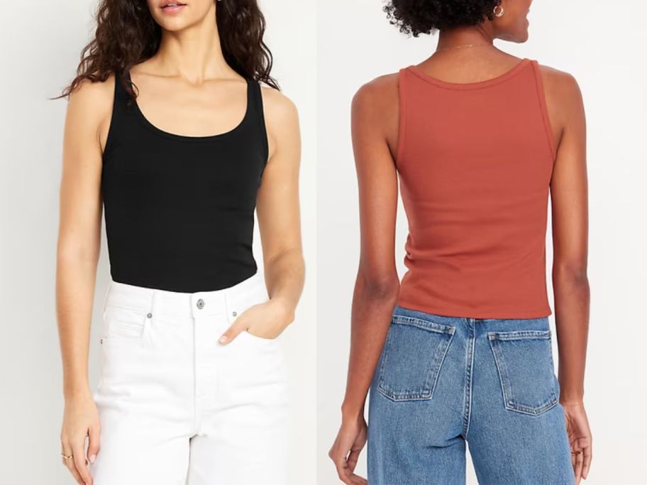 two women wearing Old Navy tank tops
