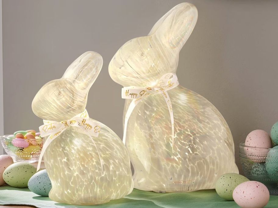 Member's Mark Glass Bunny Easter Decorations