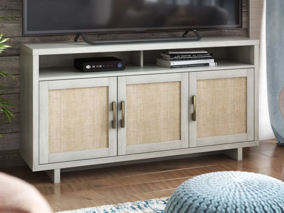 A Sand & Stable Portman Unfinished TV Stand