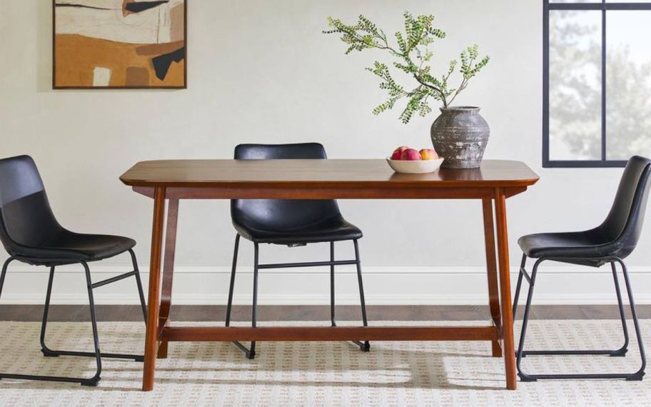 6 chair walker dining table